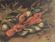 Vincent Van Gogh Still life wtih Mussels and Shrimps (nn04) China oil painting reproduction